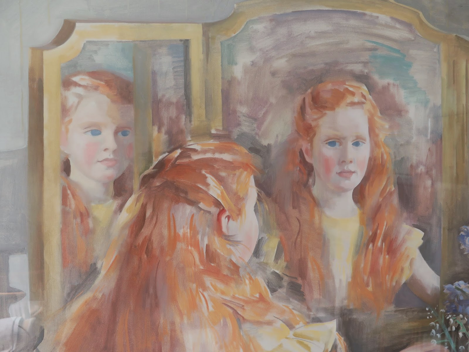 Portrait of Eavan Boland as a child by her mother, the painter Frances Kelly