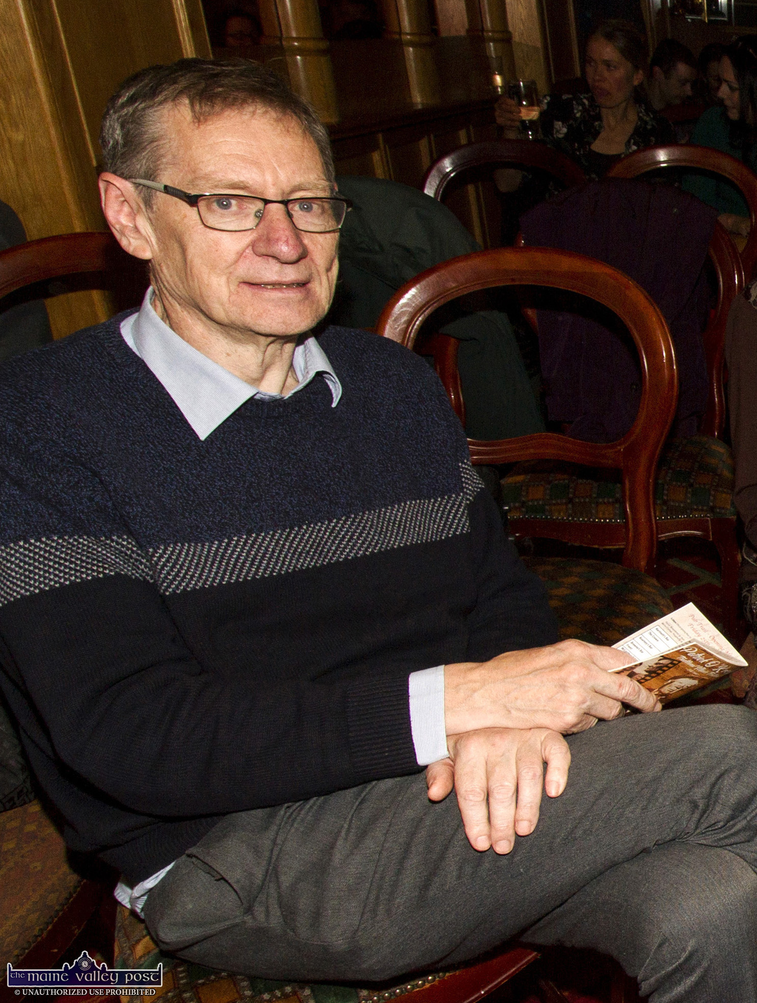 Peter Browne at the River Island Hotel - photograph by John Reidy.